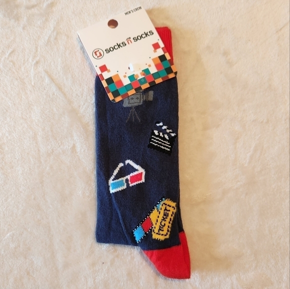 Socks N Socks Cinema Movie Men's Crew Socks - Picture 1 of 5